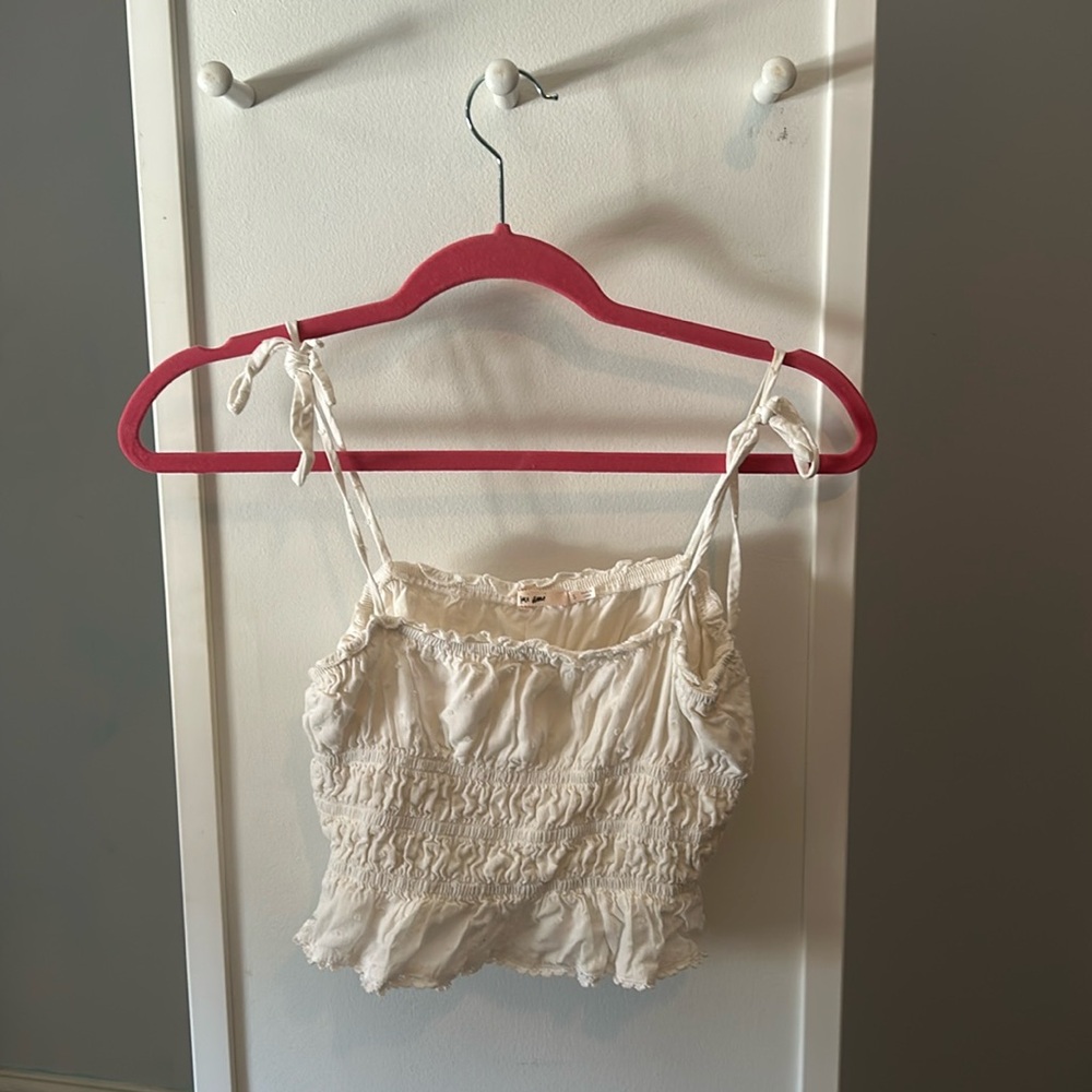 Women’s Small White Crop Tank